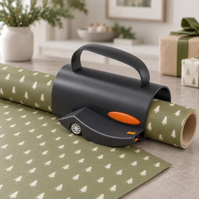 Wrapping Paper Cutter with Replaceable Blades