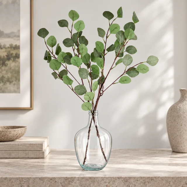 Clear Glass Centerpiece Vase