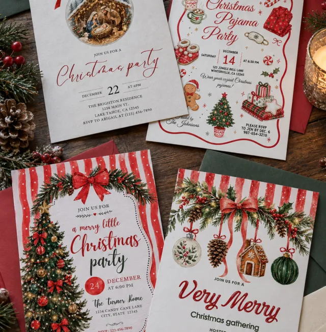 Christmas Party Invitations