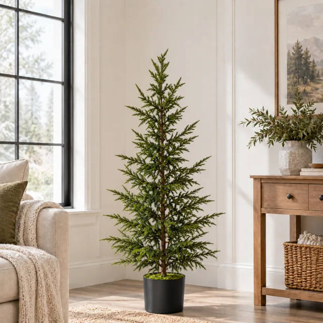 4FT Norfolk Pine Potted Christmas Tree