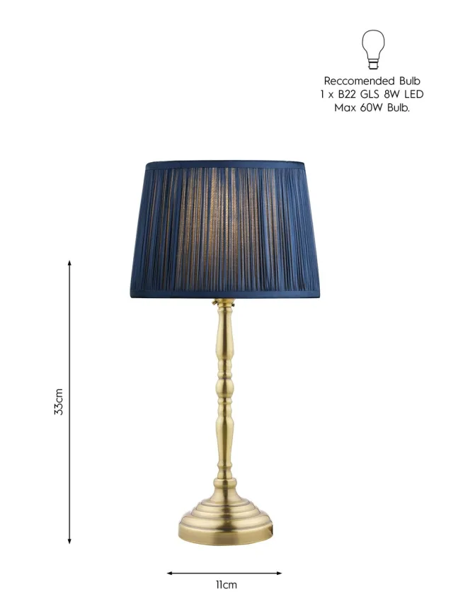 Corey Brass Lamp Base