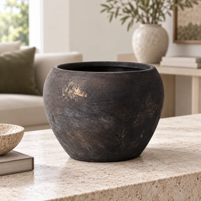 Geetery 8" Large Vintage Ceramic Planter Pots with Drainage Hole