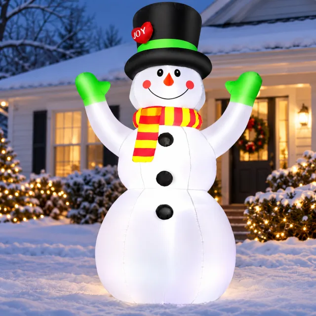 7 FT Christmas Inflatables Snowman Outdoor Decorations