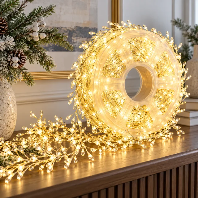 LED Twinkle Fairy Lights, Silver Wire