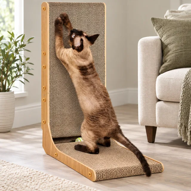 Cardboard Cat Scratcher, 26.8 Inch