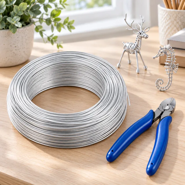 Silver Aluminum Craft Wire